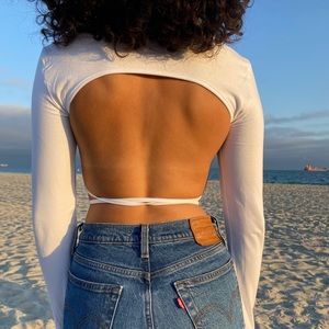 SEEK1994 LILA Long Sleeve Crop Top